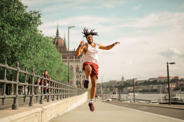 Jump Starting Your Metabolism:  Man Jumping 
