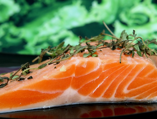 Omega 3 a plate of Salmon